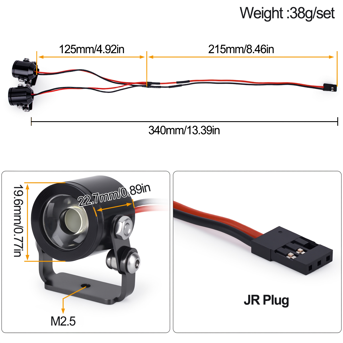مصباح أمامي LED للسيارات التي  - مراجعة Rc Hobby Toucan وسعره