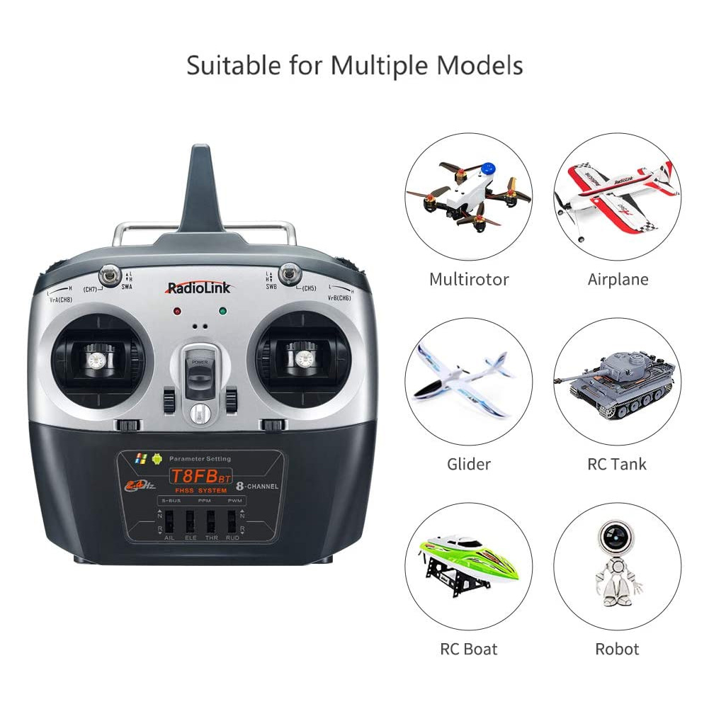 جهاز إرسال Radiolink T8FB V2 8 - مراجعة Receiver Sbus 8Ch وسعره