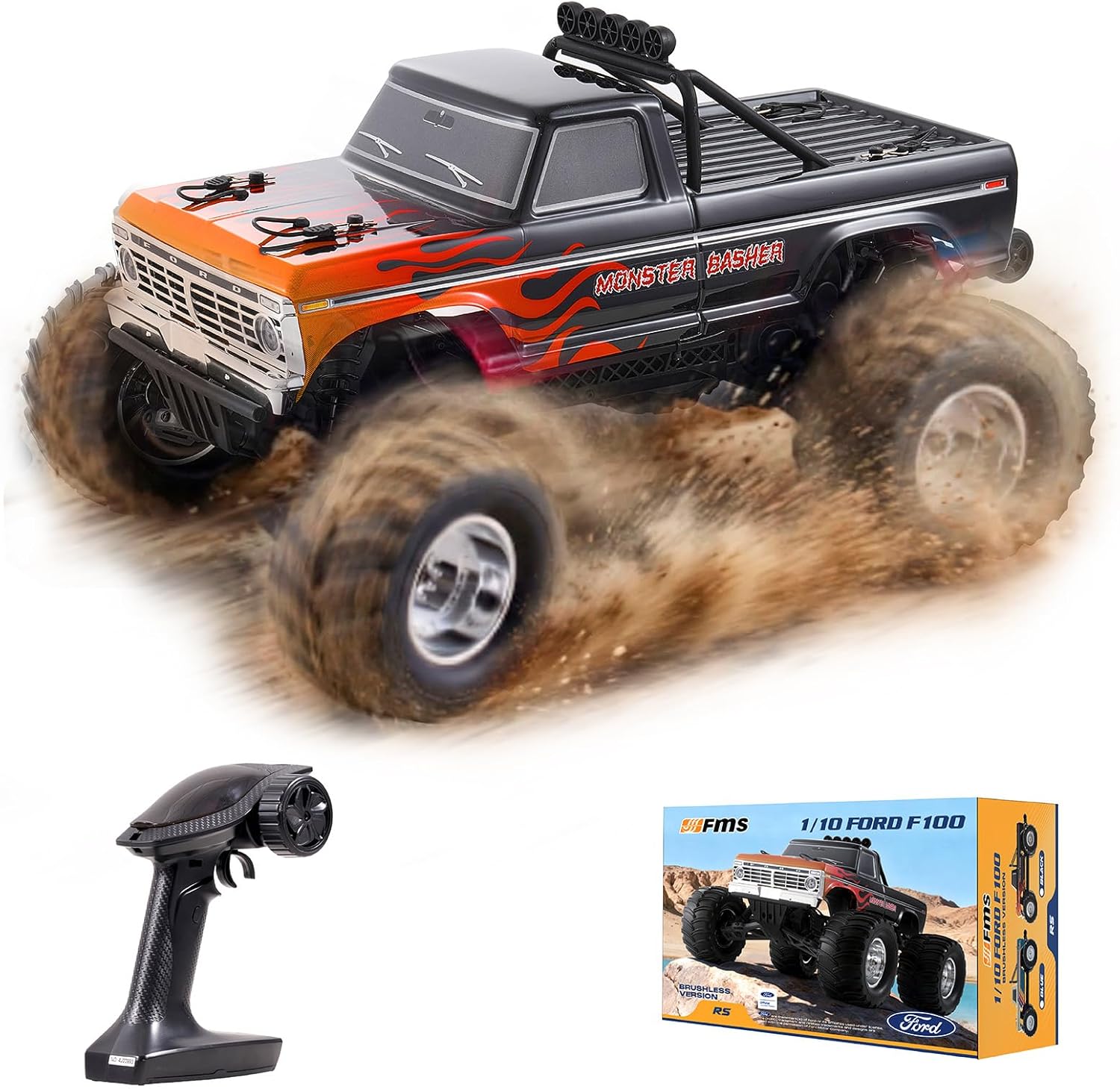 سيارة فورد F-100 الكهربائية بد - مراجعة Rc Hobby Grade Monster Truck وسعره