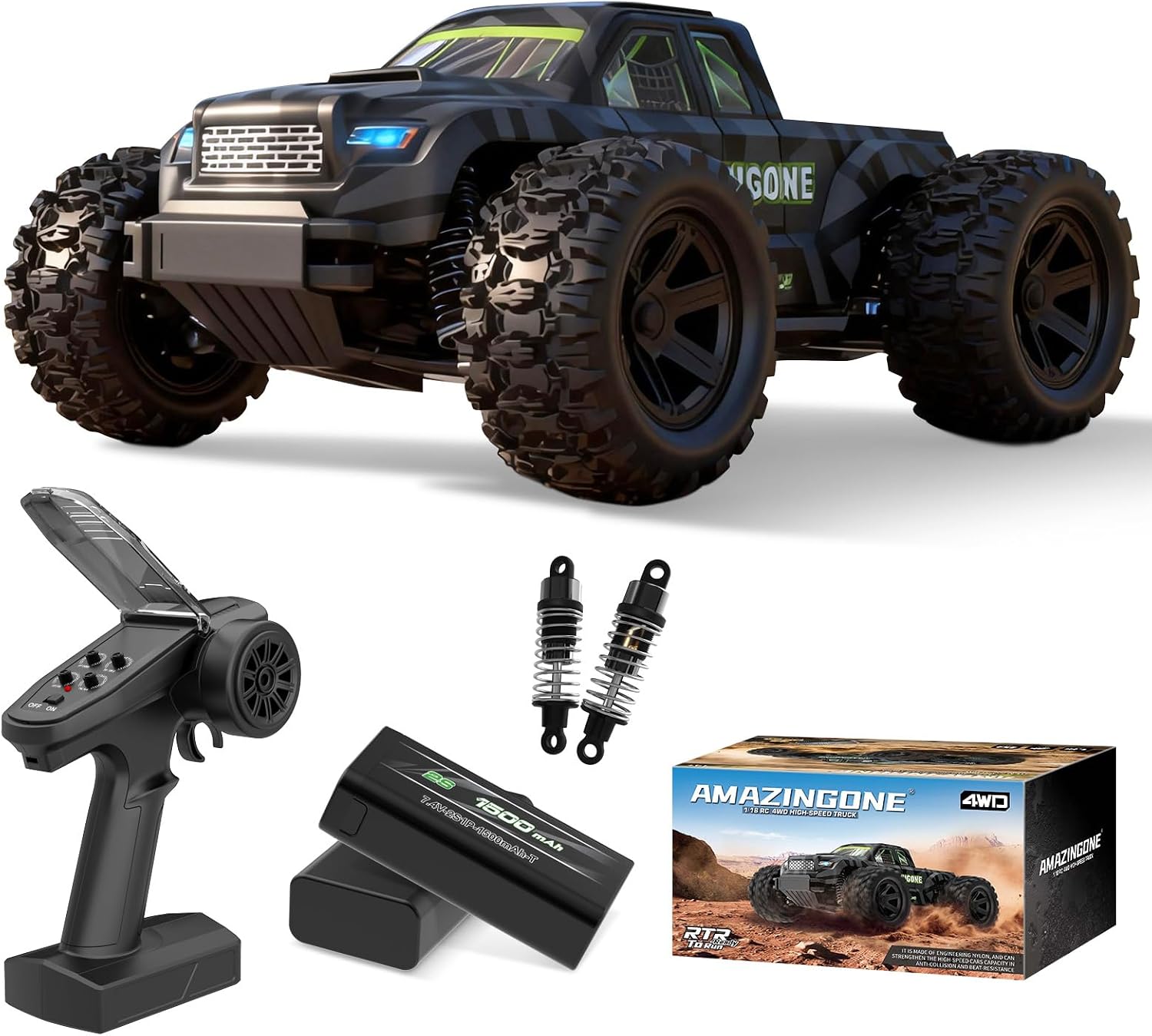 سيارة تحكم عن بعد JT18W بمقياس - مراجعة Rc Hobby Grade Monster Truck وسعره